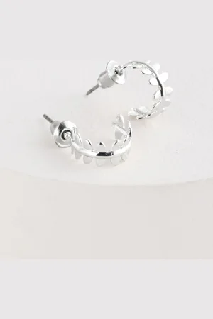 Next Mini Leaf Hoop Earringsun