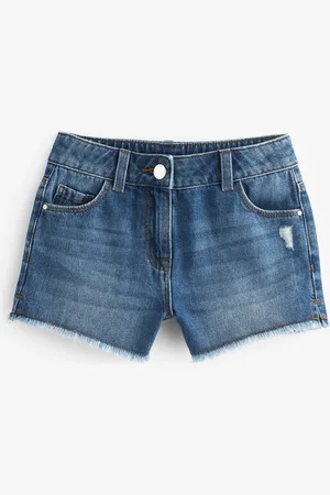 Next {Short en coton à100bord effiloché (Denim 3-16ans)5 ans (110cm)