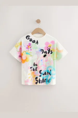 Next 100% Cotton Oversized Graphic T-Shirt (3-16yrs)122128cm