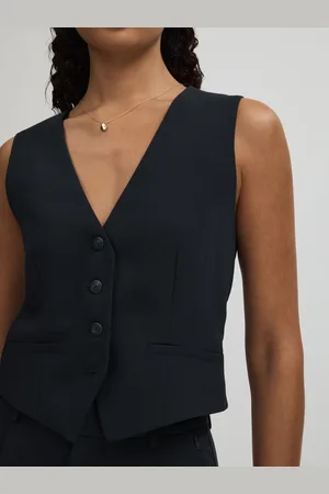 GOOD AMERICAN Gilet à simple boutonnage XL