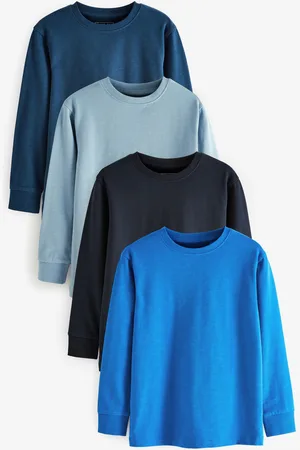 Next Manches longues T-Shirts confortables en coton 100% 4 Lot (3-16ans)4 ans (104cm)