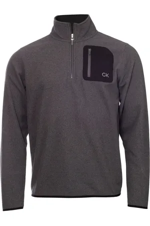 Calvin Klein Polaire Planet Half Zip NoirTrès grand