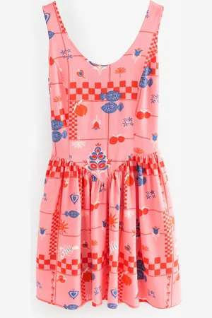 Next Mini robe Sans manches Col ras du cou avec lin38