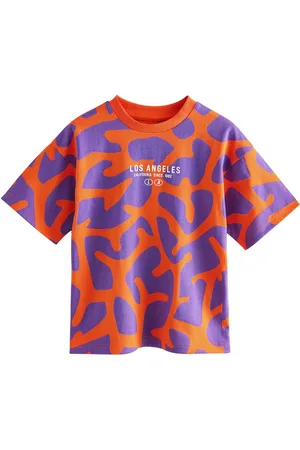 Next Relaxed Fit Short Sleeve All-Over Print 100% Cotton T-Shirt (3-16yrs)146152cm