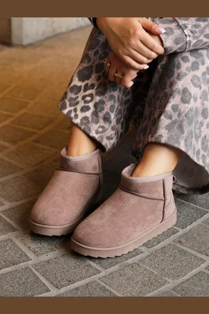 Linzi Bottines doublées en fausse fourrure Mini Addy en faux daim