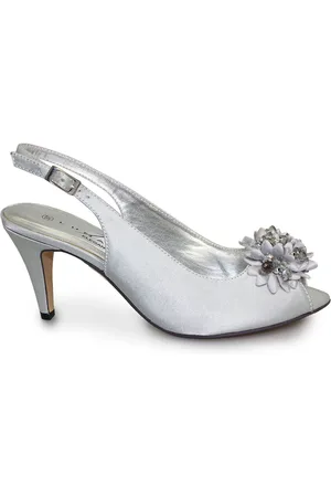 Lunar Escarpins Sabrina en satin à bride arrière