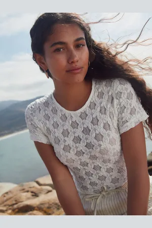 Next Floral Lace Short Sleeve T-Shirt