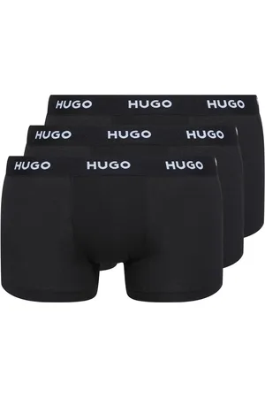HUGO BOSS Logo-Waistband Extensible Cotton Trunks 3 LotXXL