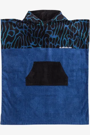 Quiksilver Hoody Poncho Logo 100% Cotton Towelun