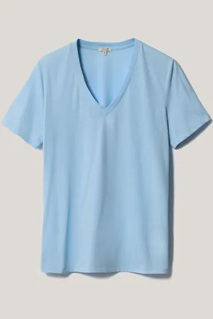 Jigsaw Supima Cotton V-Neck T-Shirtpetit
