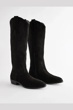 Next Forever Comfort Suede Stitched Western Cowboy Knee High Bottes