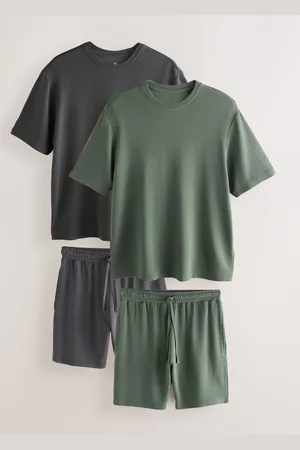 Next Ottoman Ribbed Modal Short Pyjamas Set 2 Packxlarge