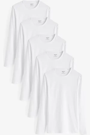 Next T-shirt à manches longues 100% coton 5 PackM