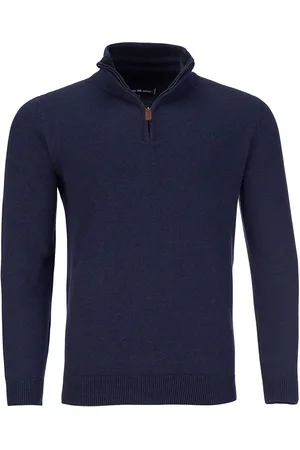 Raging Bull Classic Quarter Zip Cotton/Cashmere Knit PullXXL