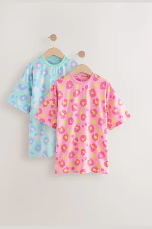 Next Leopard Print Nighties 2 Pack (3-16yrs)140146cm