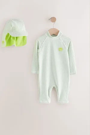 Next Sunsafe Swimsuit and Hat Set (3mths-7yrs)4 - 5 ans (104 - 110cm)