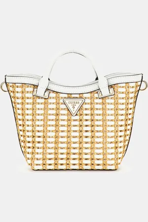 Guess Small Rattan Atalia Natural Tote Bagun