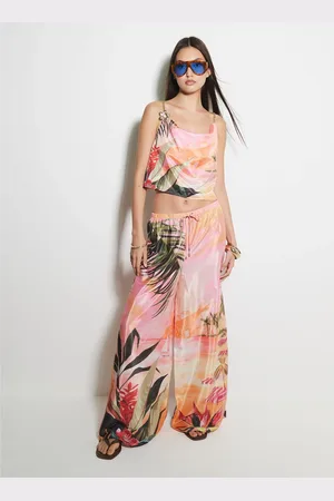 River Island Location Print Flare TrousersPetit