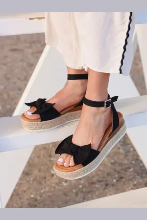 Linzi Cupid Flatform Sandals with Bow Detaileu42