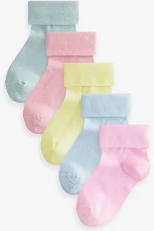 Next Paquet de chaussettes de cheville roulées en coton riche 5UK 12.5 - 3.5
