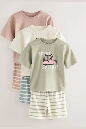 Next 100Pyjama court en coton % 3 Lot (9mths-8yrs)9298cm