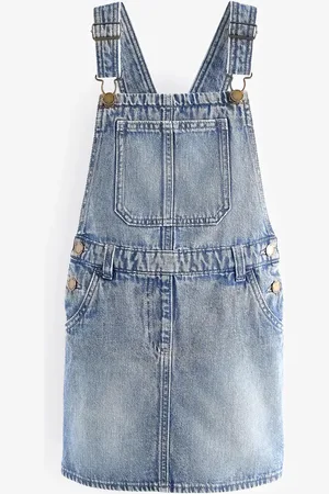 Next 100% Coton Denim Robe chasuble (3-16ans)15 ans (170cm)