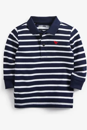 Next 100{Polo Rayure à manches longues en coton (3mths-7yrs)2 - 3 ans (92 - 98cm)