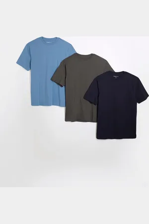 River Island Slim Fit T-Shirts 3 PackL