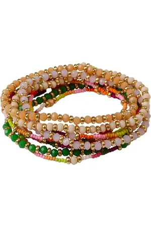 Bibi Bijoux Pink Multicolour Beaded Bracelet Setun