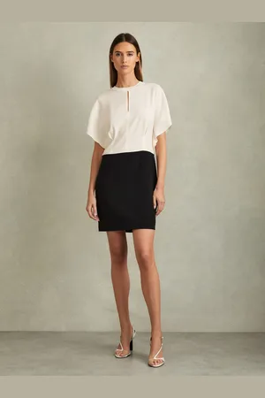 Reiss Marlowe - Mini peignoir à manches drapées et bloc de couleurs32
