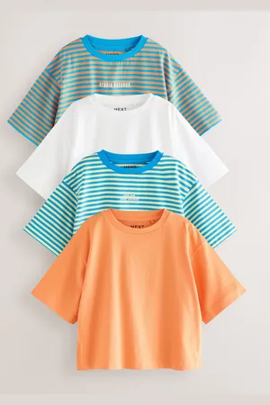 Next Stripe Oversized T-Shirts 4 Pack (3-16yrs)110116cm