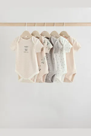 Next Baby Short Sleeve Bodysuits 100% Cotton 5 Pack9298cm