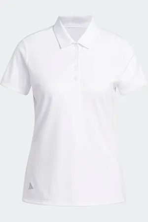 adidas Polo uni à manches courtes pour femmeL