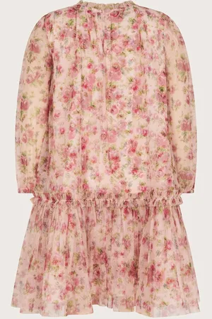 Monsoon Manches longues Fleuri Frill Robe3 ans (98cm)