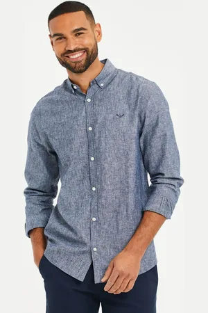 Threadbare Chemise en lin Blend manches longuespetit
