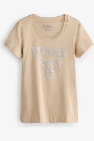 Guess Triangle Logo Short Sleeve 100% Cotton T-ShirtXL
