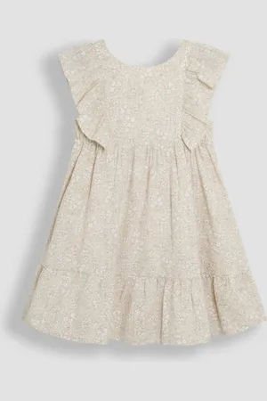 JoJo Maman Bébé Peignoir Fleuri imprimé smocké 100% coton116122cm