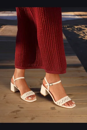 Linzi Ruthie Handwoven Low Block Heeled Sandalseu42