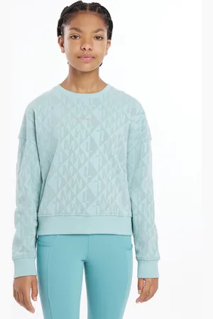 LeMieux Aqua Blue Young Rider Clea Crew Sweat Top122128cm