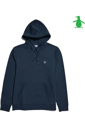 Original Penguin Sticker Pete 100% Organic Cotton HoodieTrès grand