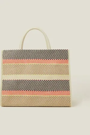 Accessorize Woven Stripe Tote Bagun