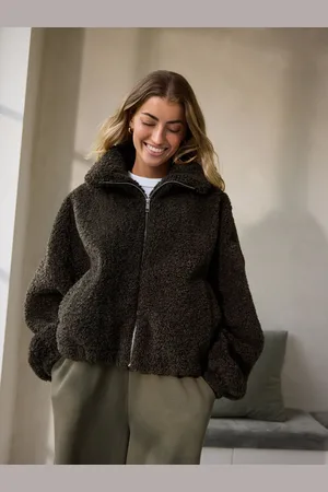 Next Veste zippée en peau lainéeS