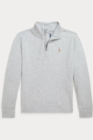Ralph Lauren Garçons Grey 100% Cotton Quarter Zip Sweat-shirt4 ans (104cm)