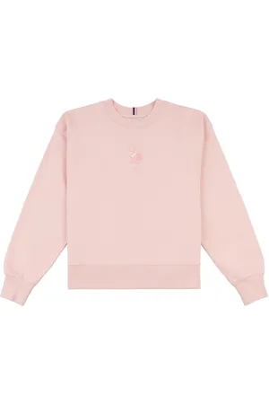 U.S. Polo Assn. U. S. Polo Assn. Womens Large Pink Tonal Double Horsemen SweatshirtPetit