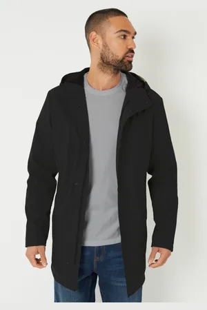Threadbare Microfleece Lined Longline Hooded RaincoatMédium