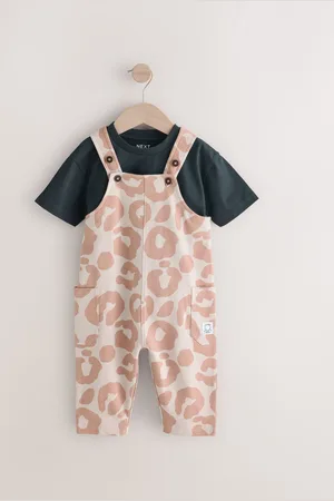 Next 100% Cotton Jersey Dungaree And T-Shirt Set (3mths-7yrs)12 - Mois 18 (80 - 86cm)