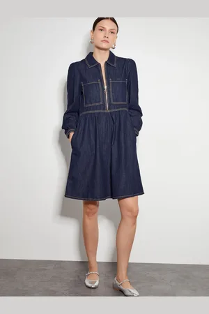 Monsoon Adeena Denim Mini robe de chambre 100% cotonXXL