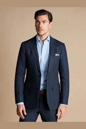 Charles Tyrwhitt 100% Lin Coupe ajustée Veste44 R