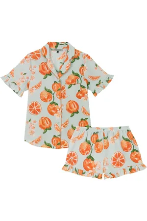 Their Nibs Oranges Frill Cotton Short Pyjama SetMédium