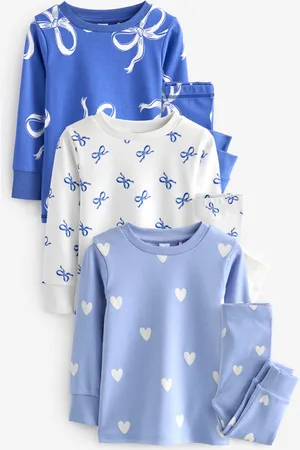 Next 3 Lot 100% Cotton Se blottir Pyjamas (9mths-12yrs)1.5 - 2 ans (86 - 92cm)